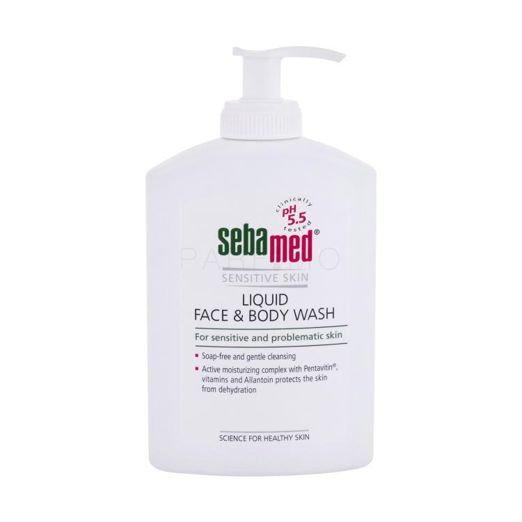 SebaMed Sensitive Skin Face &amp; Body Wash Tekoče milo za ženske 300 ml