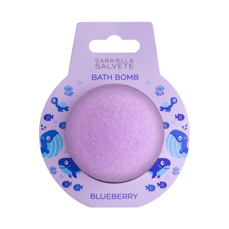 Gabriella Salvete Kids Bath Bomb Blueberry Kopalna bombica za otroke 100 g