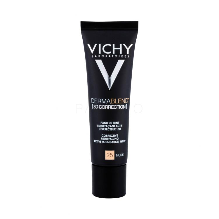 Vichy Dermablend™ 3D Antiwrinkle &amp; Firming Day Cream SPF25 Puder za ženske 30 ml Odtenek 25 Nude poškodovana škatla