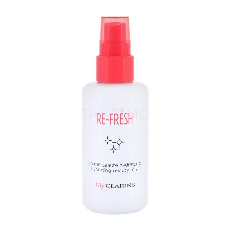 Clarins Re-Fresh Hydrating Beauty Mist Losjon in sprej za obraz za ženske 100 ml