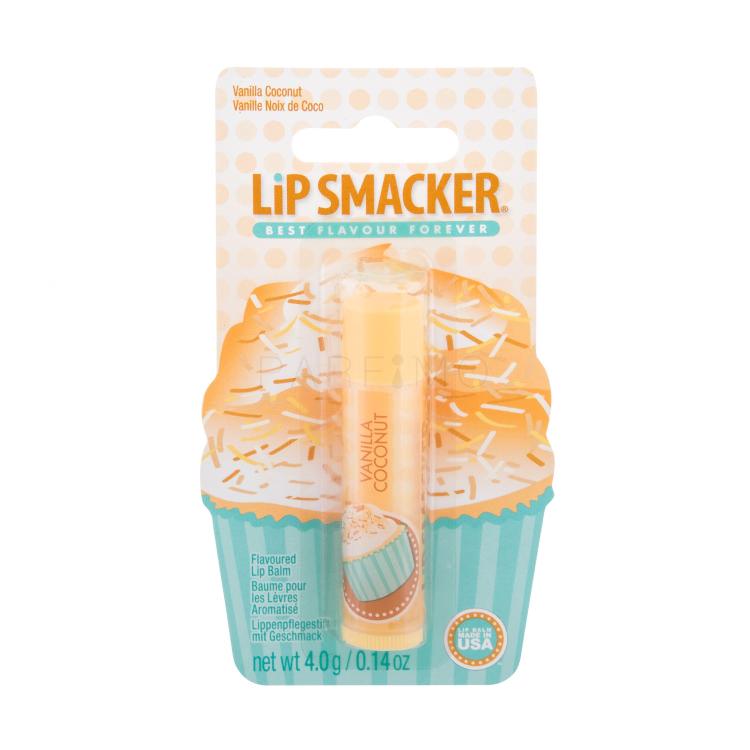 Lip Smacker Cupcake Balzam za ustnice za otroke 4 g Odtenek Vanilla Coconut
