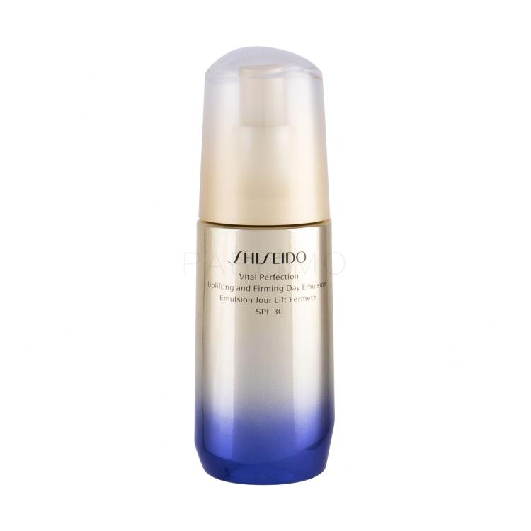 Shiseido Vital Perfection Uplifting And Firming Emulsion SPF30 Serum za obraz za ženske 75 ml poškodovana škatla