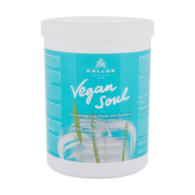 Kallos Cosmetics Vegan Soul Volumizing Maska za lase za ženske 1000 ml