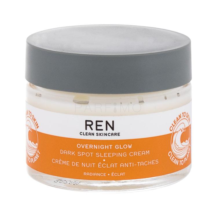 REN Clean Skincare Radiance Overnight Glow Nočna krema za obraz za ženske 50 ml tester