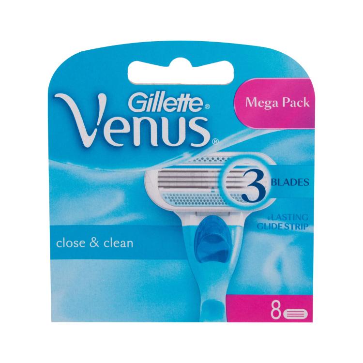 Gillette Venus Close &amp; Clean Nadomestne britvice za ženske Set