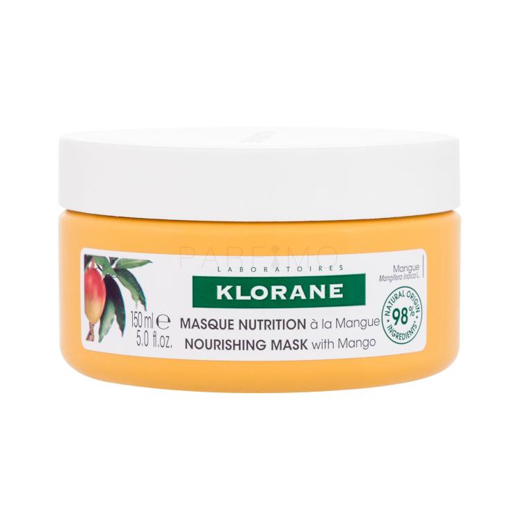 Klorane Mango Nourishing Mask Maska za lase za ženske 150 ml