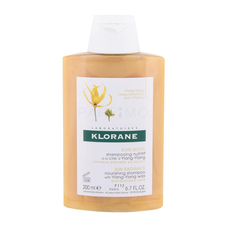 Klorane Ylang-Ylang Wax Sun Radiance Šampon za ženske 200 ml