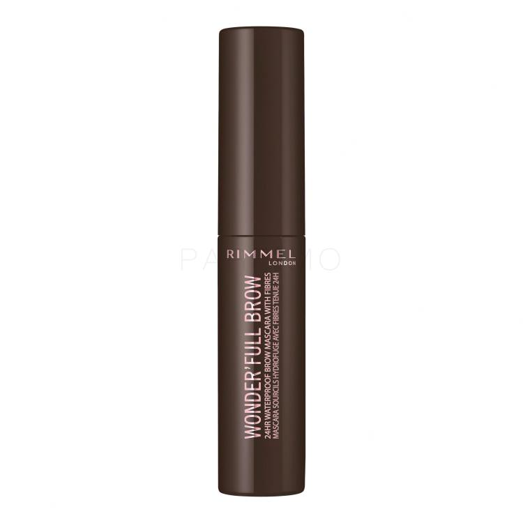 Rimmel London Wonder Full Brow Maskara za obrvi za ženske 4,5 ml Odtenek 003 Dark