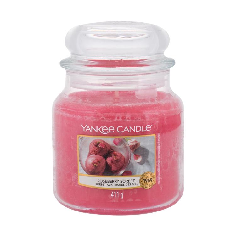 Yankee Candle Roseberry Sorbet Dišeča svečka 411 g