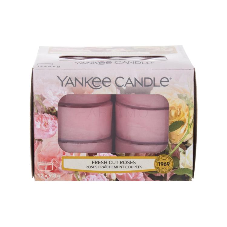Yankee Candle Fresh Cut Roses Dišeča svečka 117,6 g