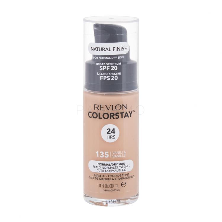 Revlon Colorstay Normal Dry Skin SPF20 Puder za ženske 30 ml Odtenek 135 Vanilla