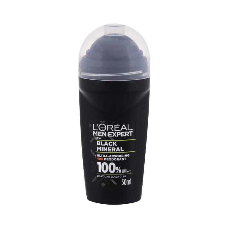 L&#039;Oréal Paris Men Expert Black Mineral 48H Deodorant za moške 50 ml