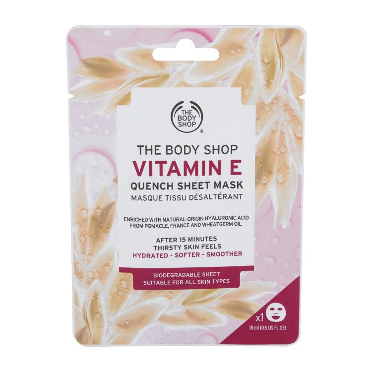 The Body Shop Vitamin E Quench Sheet Mask Maska za obraz za ženske 18 ml