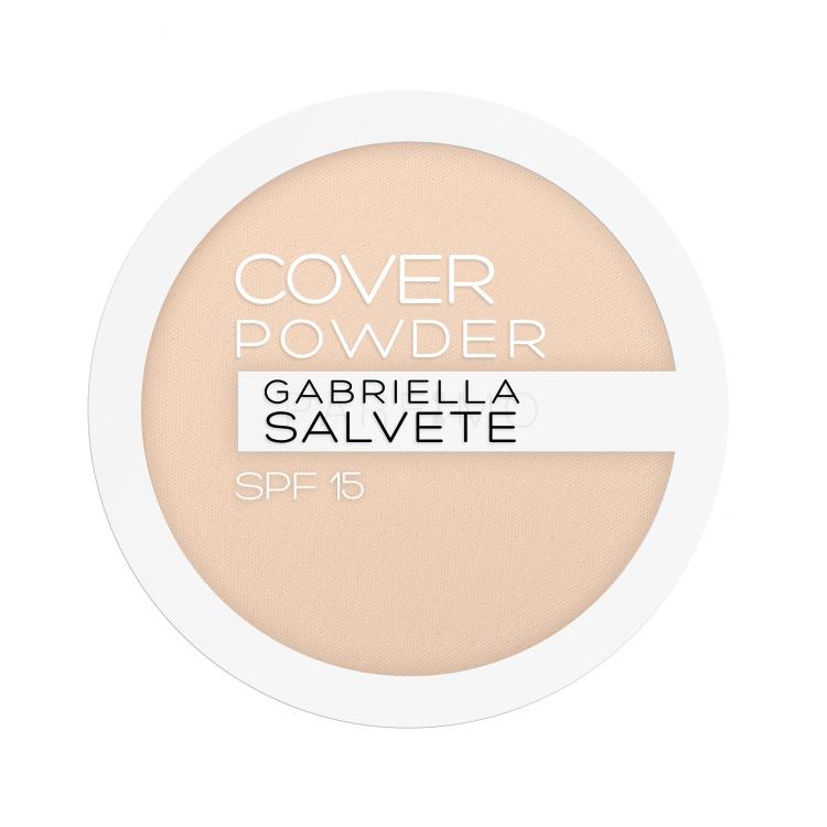 Gabriella Salvete Cover Powder SPF15 Puder v prahu za ženske 9 g Odtenek 01 Ivory