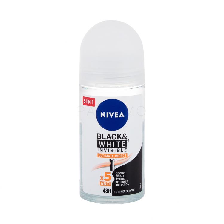 Nivea Black &amp; White Invisible Ultimate Impact 48H Antiperspirant za ženske 50 ml