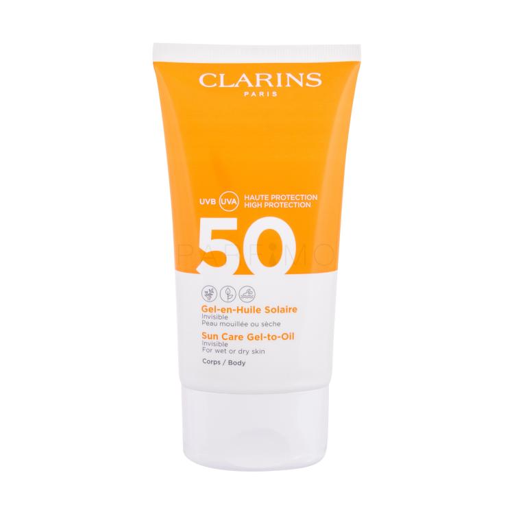 Clarins Sun Care Gel-to-Oil SPF50 Zaščita pred soncem za telo za ženske 150 ml tester