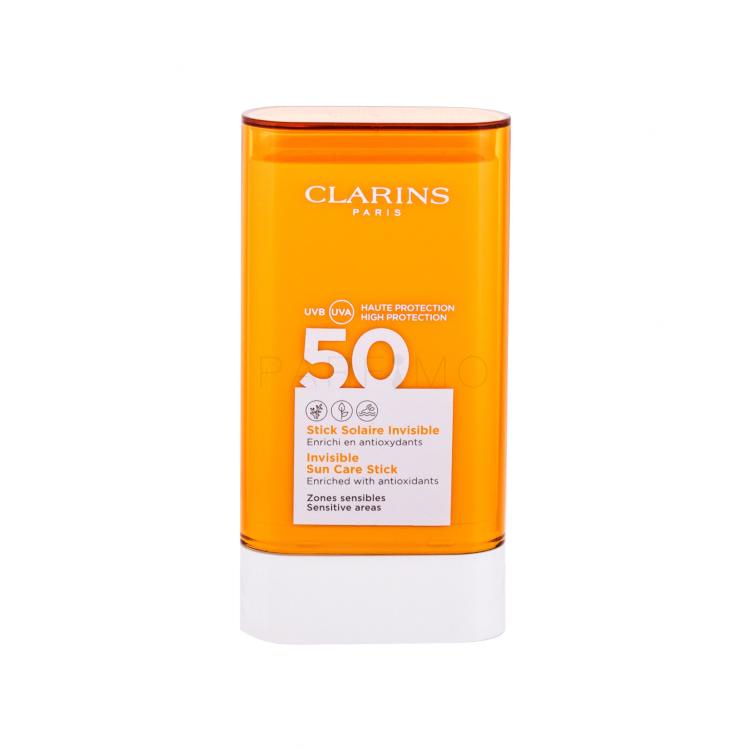 Clarins Sun Care Invisible SPF50 Zaščita pred soncem za obraz za ženske 17 g tester