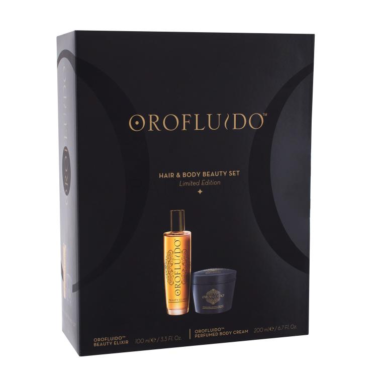 Orofluido Hair &amp; Body Beauty Set Darilni set olje za lase Beauty Elixir 100 ml + krema za telo Body Cream 200 ml
