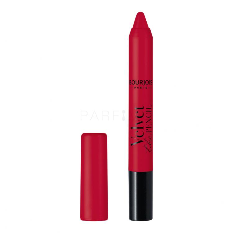 BOURJOIS Paris Velvet The Pencil Šminka za ženske 3 g Odtenek 15 Rouge Escarmin
