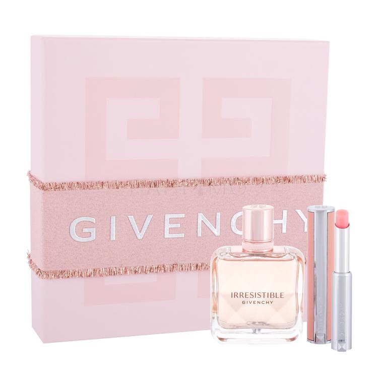 Givenchy Irresistible Darilni set parfumska voda 50 ml + balzam za ustnice Le Rose Perfecto 2,2 g 01 Perfect Pink