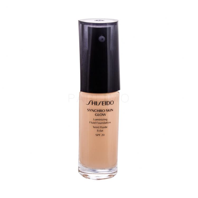 Shiseido Synchro Skin Glow SPF20 Puder za ženske 30 ml Odtenek Golden 3