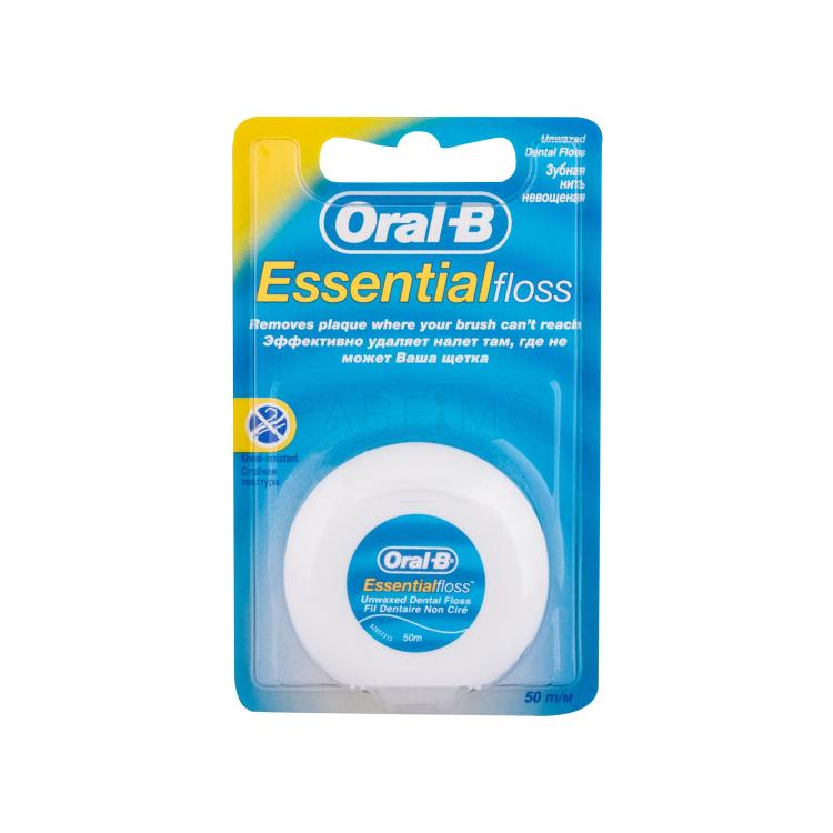 Oral-B Essential Floss Unwaxed Zobna nitka 1 kos