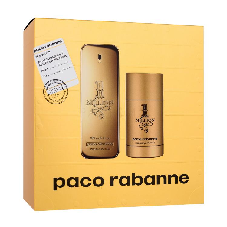 Paco Rabanne 1 Million Darilni set toaletna voda 100 ml + deodorant 75 ml