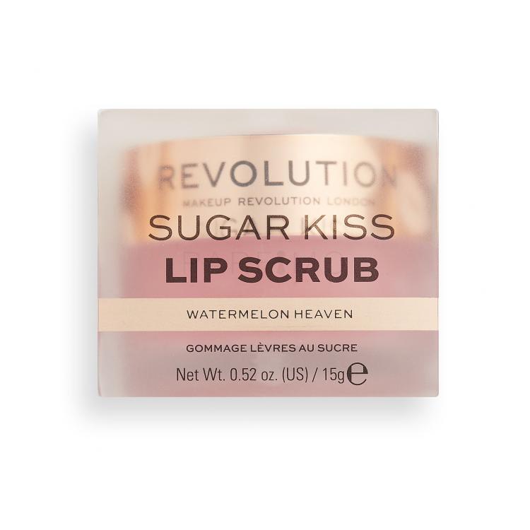 Makeup Revolution London Sugar Kiss Lip Scrub Watermelon Heaven Balzam za ustnice za ženske 15 g