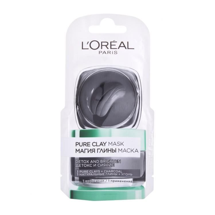 L&#039;Oréal Paris Pure Clay Detox Mask Maska za obraz za ženske 6 ml