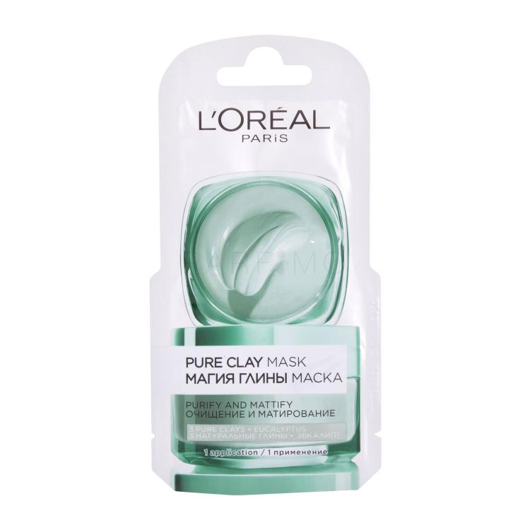 L&#039;Oréal Paris Pure Clay Purity Mask Maska za obraz za ženske 6 ml