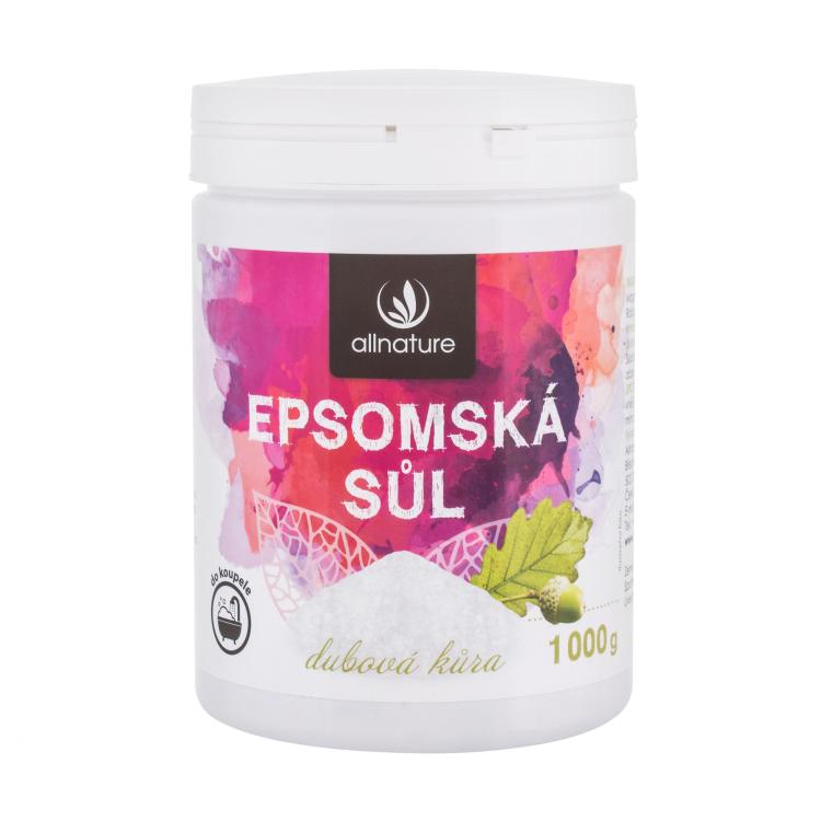 Allnature Epsom Salt Oak Bark Kopalna sol 1000 g