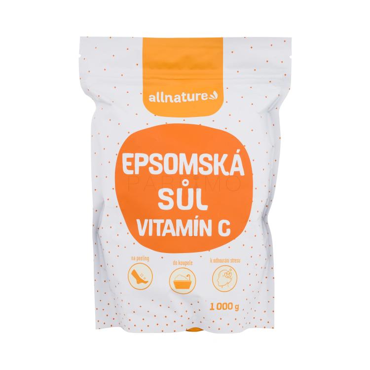 Allnature Epsom Salt Vitamin C Kopalna sol 1000 g