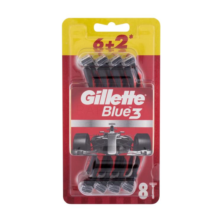 Gillette Blue3 Red Brivnik za moške 8 kos