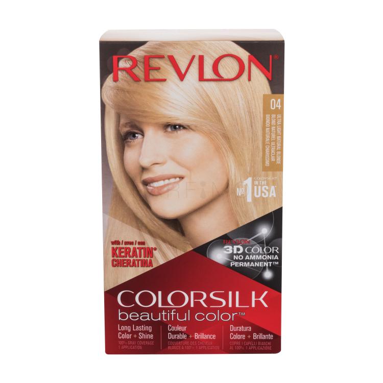 Revlon Colorsilk Beautiful Color Barva za lase za ženske Odtenek 04 Ultra Light Natural Blonde Set