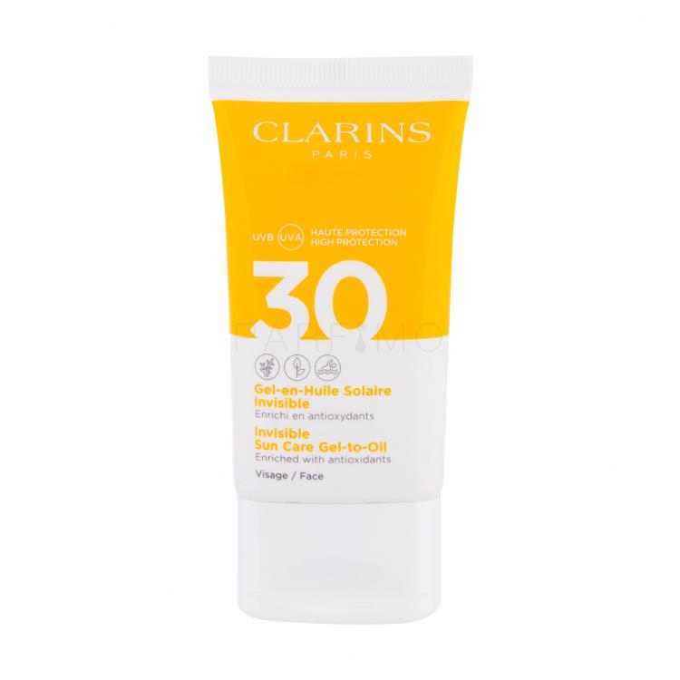 Clarins Sun Care Invisible Gel-to-Oil SPF30 Zaščita pred soncem za obraz za ženske 50 ml