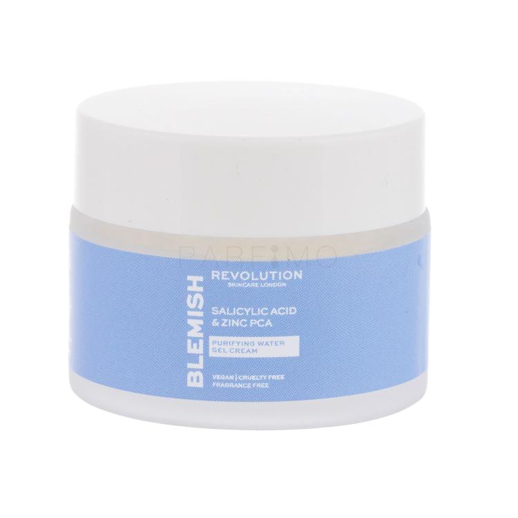 Revolution Skincare Blemish Salicylic Acid &amp; Zinc PCA Purifying Gel Cream Gel za obraz za ženske 50 ml