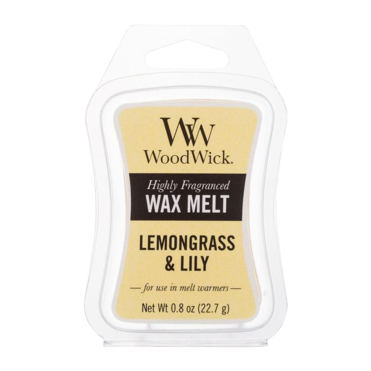 WoodWick Lemongrass &amp; Lily Dišeči vosek 22,7 g
