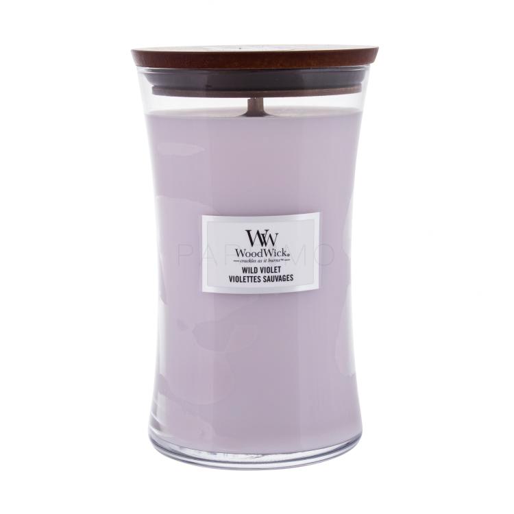 WoodWick Wild Violet Dišeča svečka 610 g