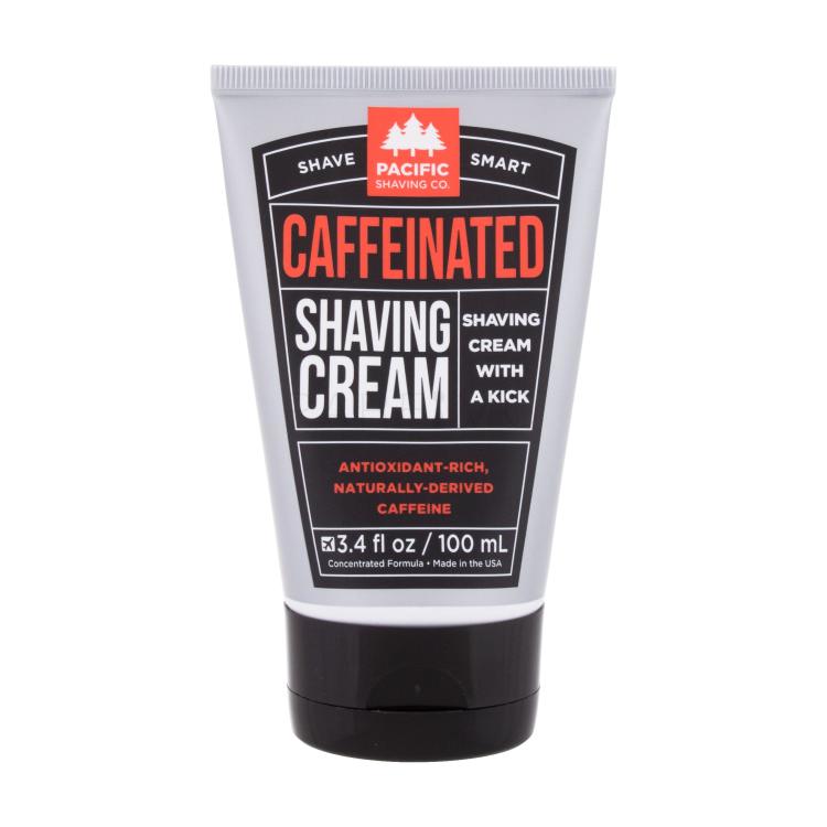 Pacific Shaving Co. Shave Smart Caffeinated Krema za britje za moške 100 ml