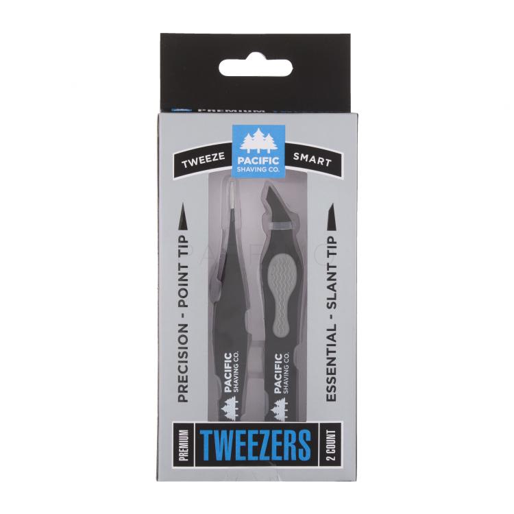 Pacific Shaving Co. Tweeze Smart Premium Tweezers Darilni set pinceta s poševno konico 1 ks + pinceta s špičasto konico 1 ks
