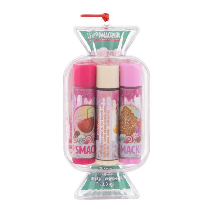 Lip Smacker Candy Mistletoe Punch Darilni set balzam za ustnice Candy 4 g + balzam za ustnice Candy 4 g Hot Cocoa + balzam za ustnice Candy 4 g Sugar Cookie