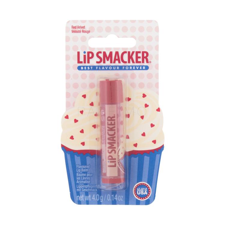 Lip Smacker Cupcake Balzam za ustnice za otroke 4 g Odtenek Red Velvet