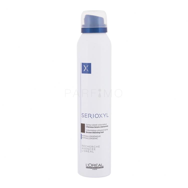 L&#039;Oréal Professionnel Serioxyl Volumising Coloured Spray Volumen las za ženske 200 ml Odtenek Brown