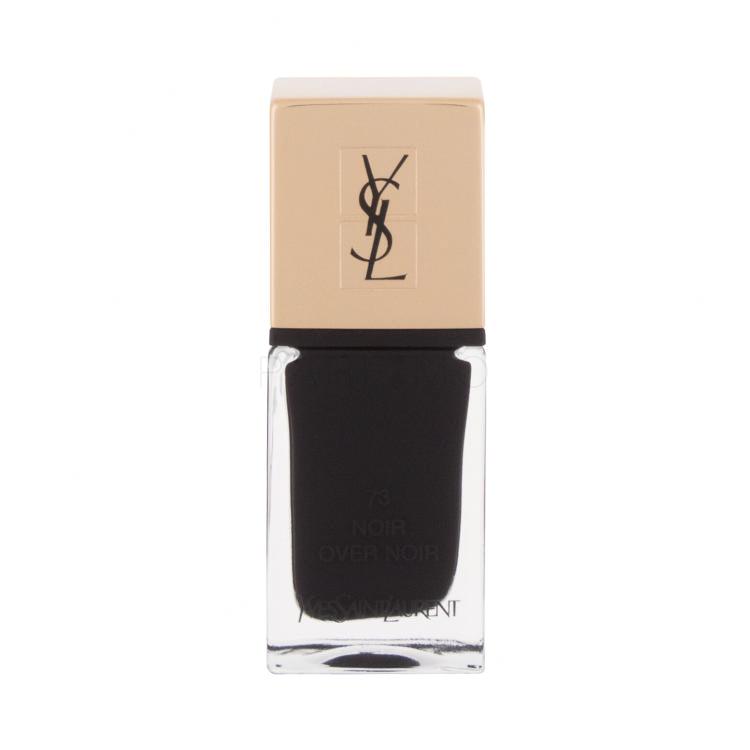 Yves Saint Laurent La Laque Couture Lak za nohte za ženske 10 ml Odtenek 73 Noir Over Noir