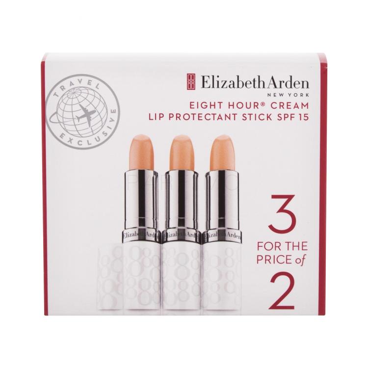 Elizabeth Arden Eight Hour Cream Lip Protectant Stick SPF15 Darilni set balzam za ustnice Eight Hour Cream Lip Protectant Stick SPF15 3 x 3,7 g