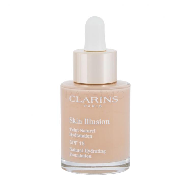 Clarins Skin Illusion Natural Hydrating SPF15 Puder za ženske 30 ml Odtenek 108.3 Organza