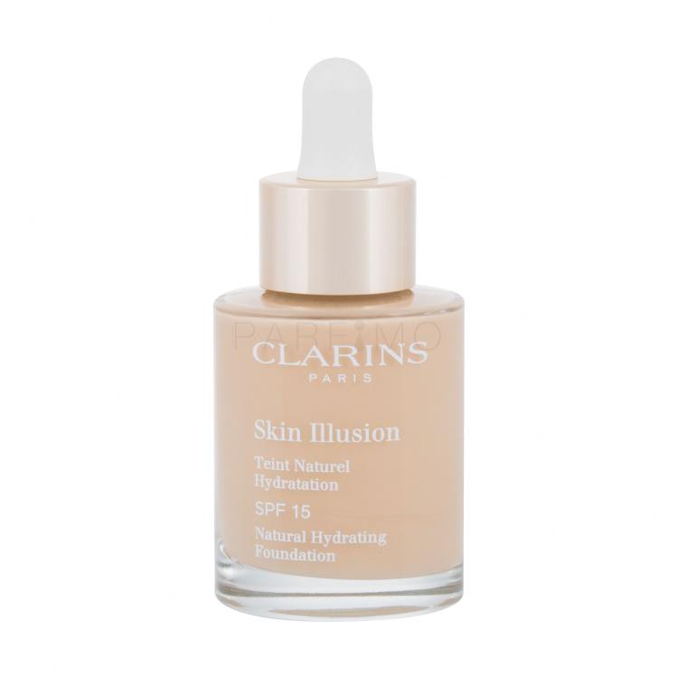 Clarins Skin Illusion Natural Hydrating SPF15 Puder za ženske 30 ml Odtenek 101 Linen