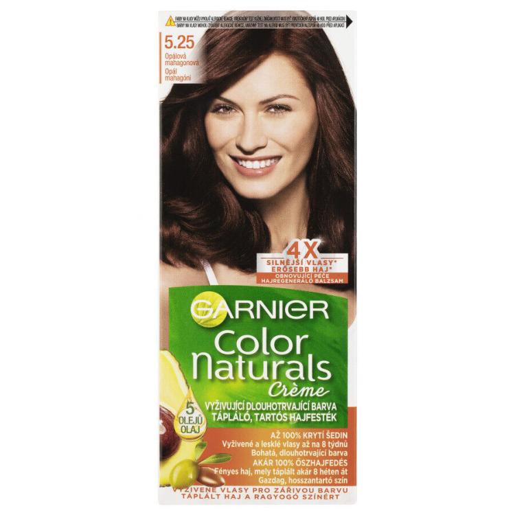 Garnier Color Naturals Créme Barva za lase za ženske 40 ml Odtenek 5,25 Light Opal Mahogany Brown