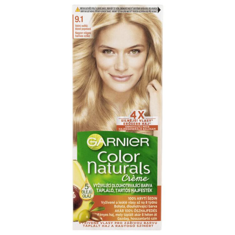 Garnier Color Naturals Créme Barva za lase za ženske 40 ml Odtenek 9,1 Natural Extra Light Ash Blond