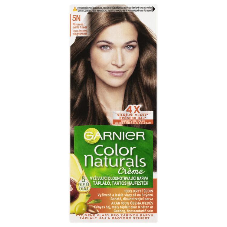 Garnier Color Naturals Créme Barva za lase za ženske 40 ml Odtenek 5N Nude Light Brown